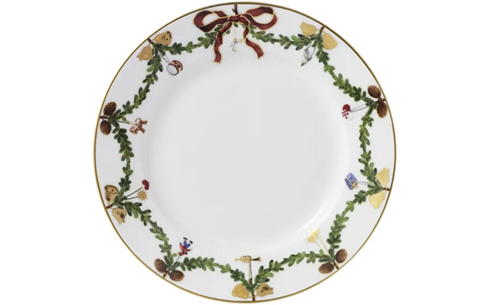 Star Fluted Christmas 19 Cm. Plate