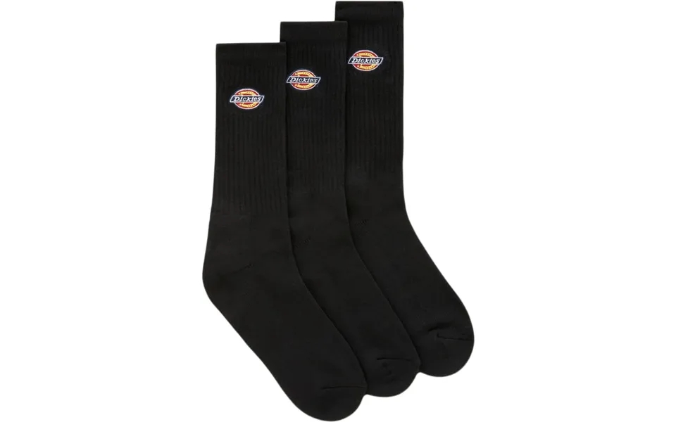 Valley Coarse Embroidered Sock Black