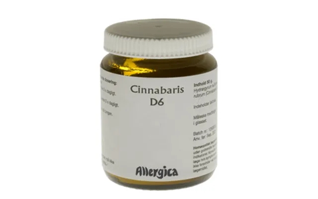Allergica cinnabaris d6 trit - 50 gram product image
