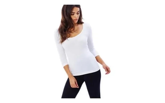 Boody 3 4 sleeve top - white product image
