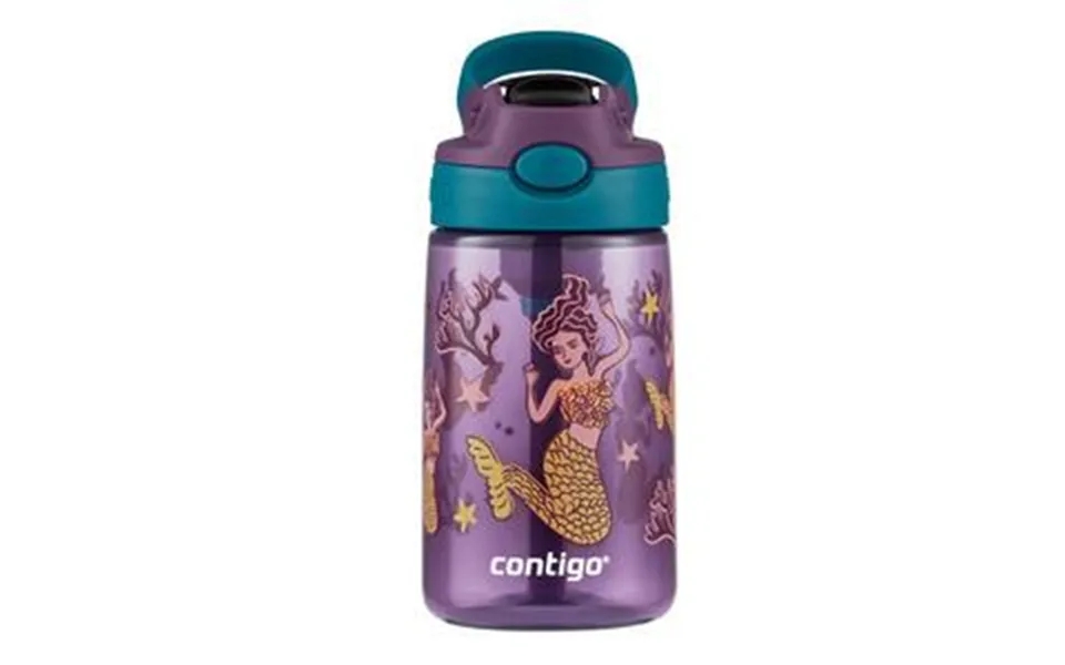 Contigo easy clean eggplant mermaid water bottle to children con2127478