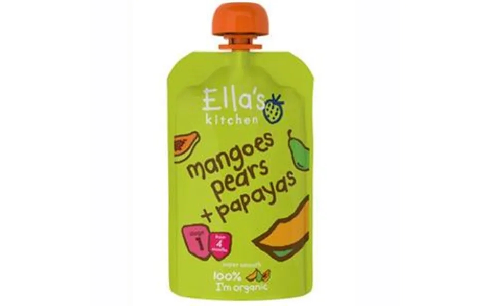 Ella's Kitchen Mango, Pære Og Papaya 4 Mdr Ø - 120 Gram