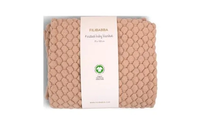 Filibabba knitted baby blanket - ivory cream product image