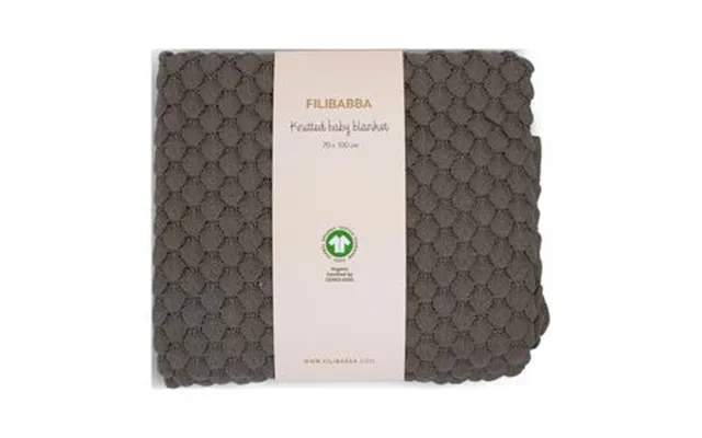 Filibabba knitted baby blanket - rock ridge product image