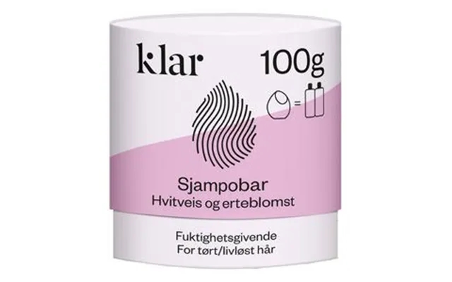 Klar Shampoobar M. Hvid Hvede Og Ærteblomst - 100 G. product image