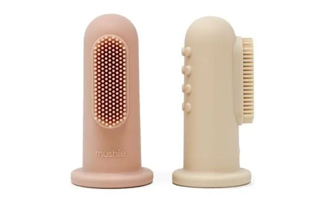 Mushie Finger Tandbørste Blush Shifting Sand - 2 Stk. product image