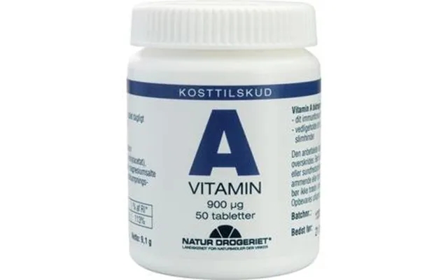 Natur-drogeriet A-vitamin 900 Â G - 50 Tabletter product image