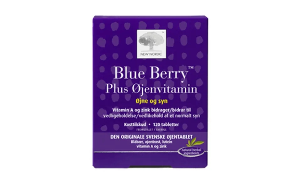 New Nordic Blue Berry Plus Øjenvitamin - 120 Pill.