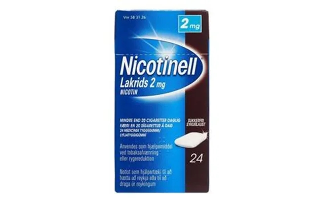 Nicotinell gum licorice 2 mg - 24 paragraph. product image
