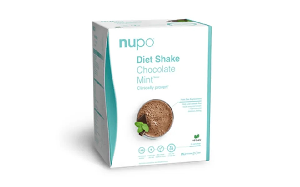 Nupo Diet Shake Chocolate Mint Vegan - 320 G.