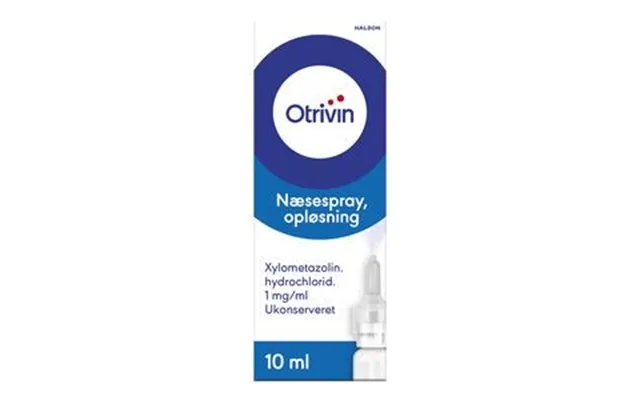 Otrivin unpreserved nasal spray 1 mg ml - 10 ml. product image