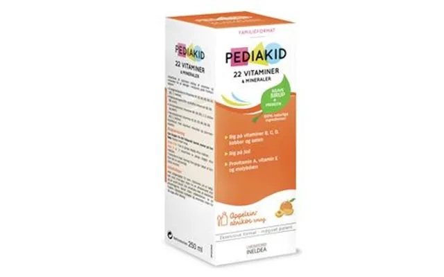 Pediakid 22 Vitaminer Og Mineraler - 250 Ml product image