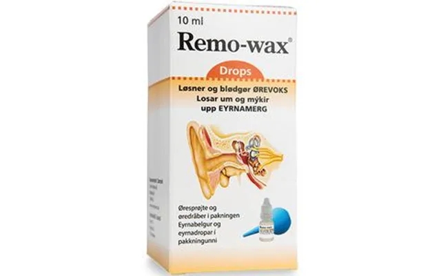 Remo-wax ear drops with sprøjte - 10ml product image