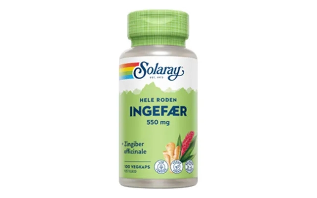 Solaray ingefær - 100 kaps. product image