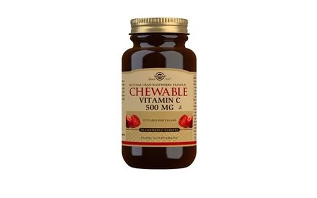 Solgar vitamin c 500 mg tyggetabl. Cranberry raspberries product image