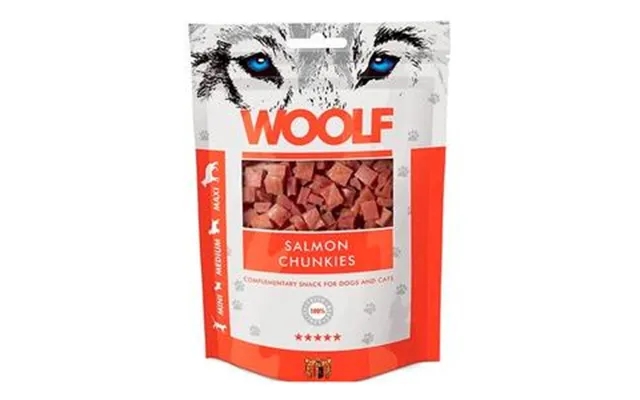 Woolf Salmon Chunkies - 100 G. product image