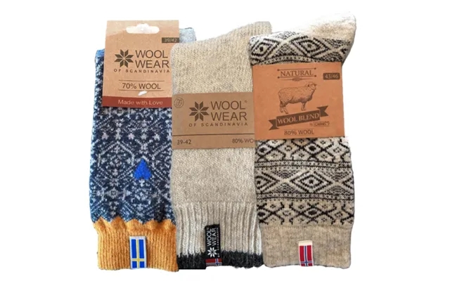 Wool Of Scandinavia 3-pak Ragsokker 35-38 product image