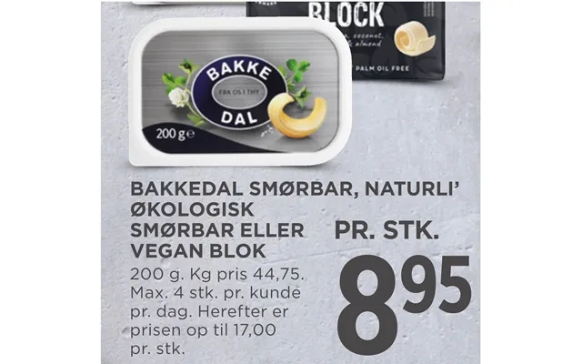 Øko Logisk Smør Bar Eller Vegan Blok product image