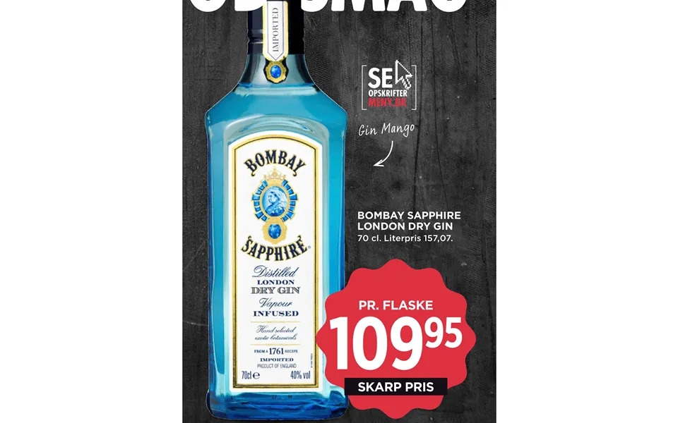 Bombay sapphire london dry gin