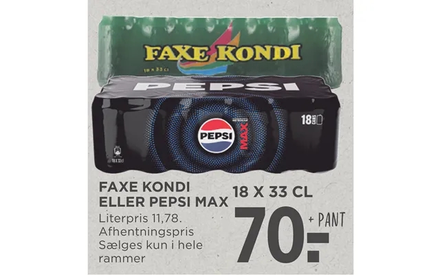 Faxe Kondi Eller Pepsi Max product image