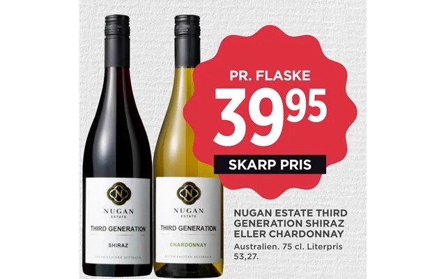 Nugan Estate Third Generation Shiraz Eller Chardonnay product image