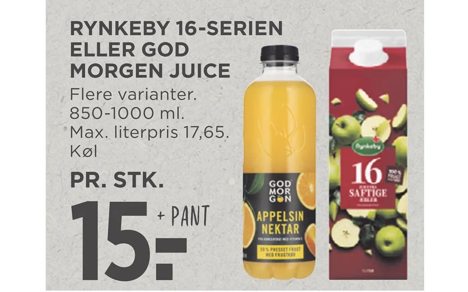 Rynkeby 16-serien Eller God Morgen Juice
