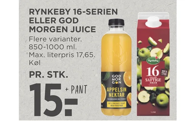 Rynkeby 16-serien Eller God Morgen Juice product image