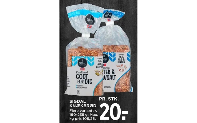 Sigdal crispbread product image