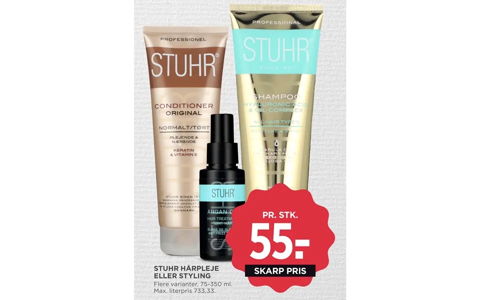 Stuhr hair care or styling