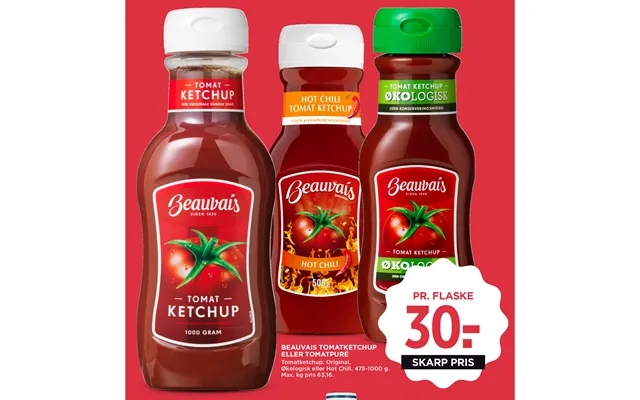 Beauvais tomato ketchup or tomato paste product image