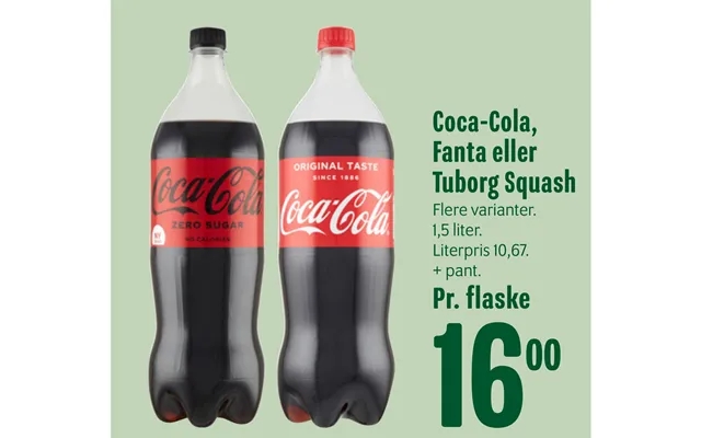 Coca-cola, Fanta Eller Tuborg Squash product image
