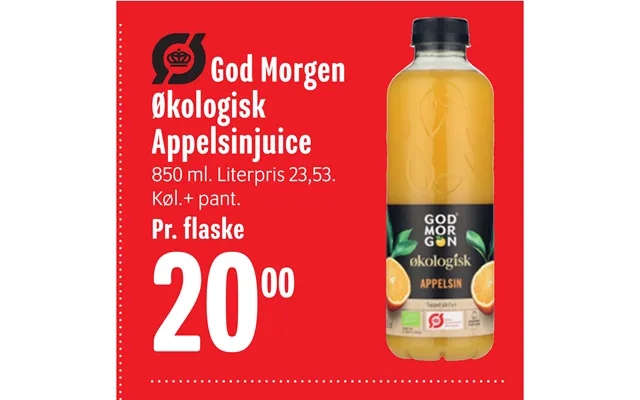 Good morning organic orange juice product image
