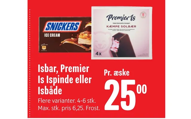 Ice cream parlor, premier ice popsicles or isbåde product image