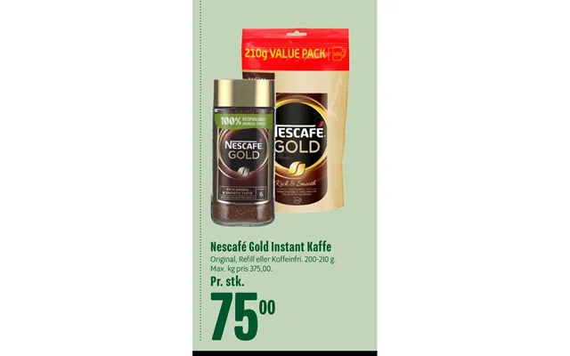 Nescafe gold instant coffee product image