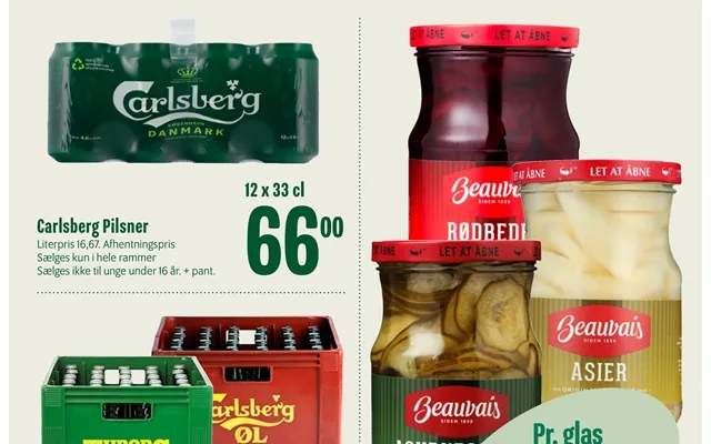 Carlsberg lager 12 x 33 cl product image
