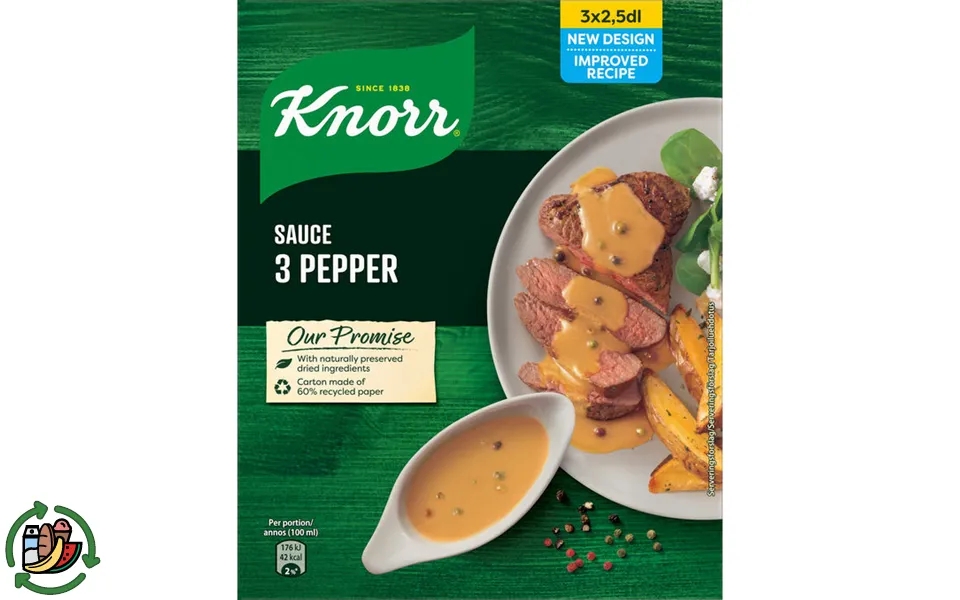 2 X Knorr Peber Sauce 3-pak