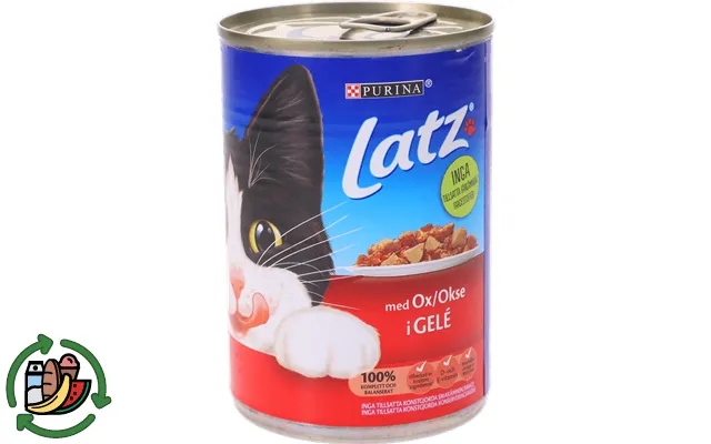 Latz 3 x cat food with beef product image