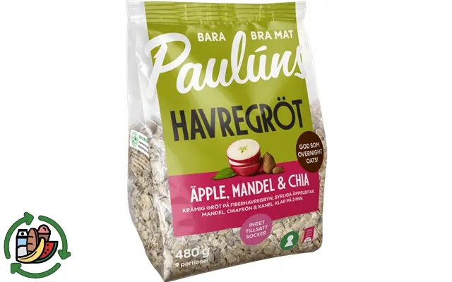 Pauluns oatmeal apple almond product image
