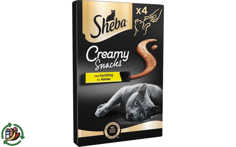 Sheba cat treats creamy snacks chicken