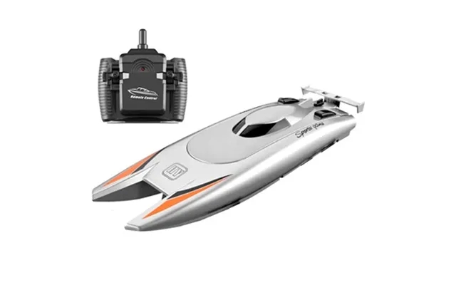 2.4ghz Fjernstyret Speedbåd Med Dobbeltmotorer - Sølv product image
