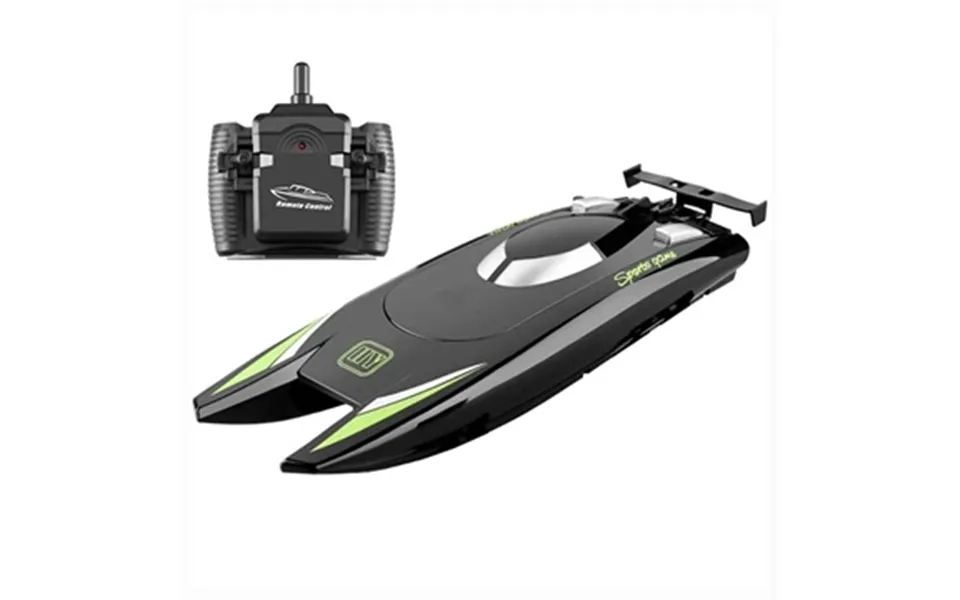 2.4Ghz remote speedboat with dobbeltmotorer - black