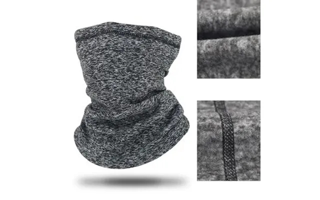 A01-wb winter outdoor cycling face mask skiing neck these fleece hot neck these - dark gray product image