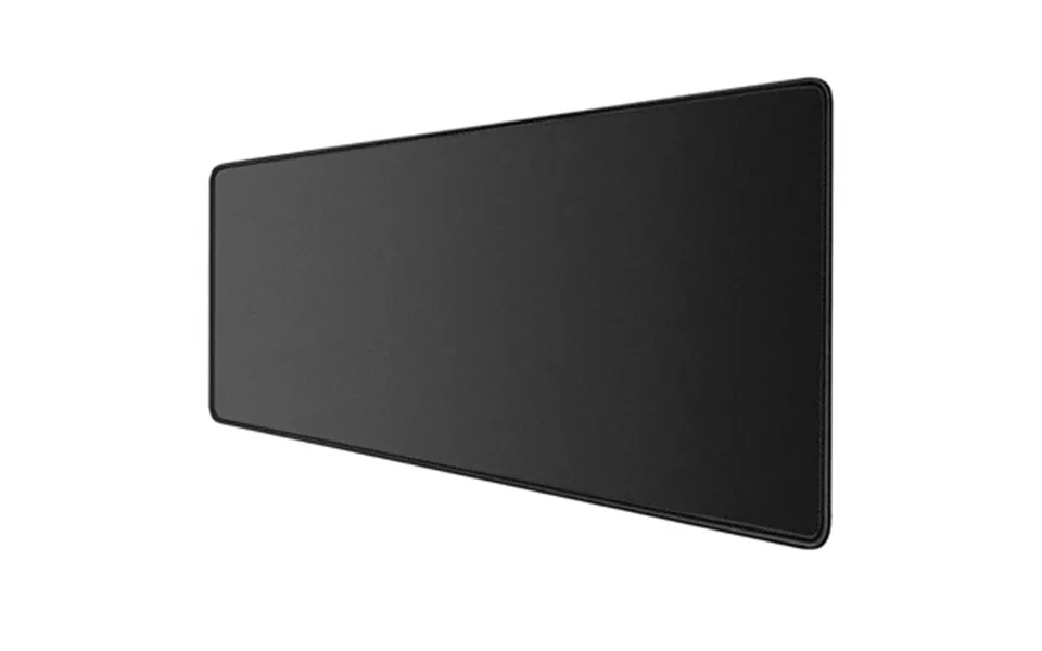 Anti-slip gaming mousepad with made edges - black