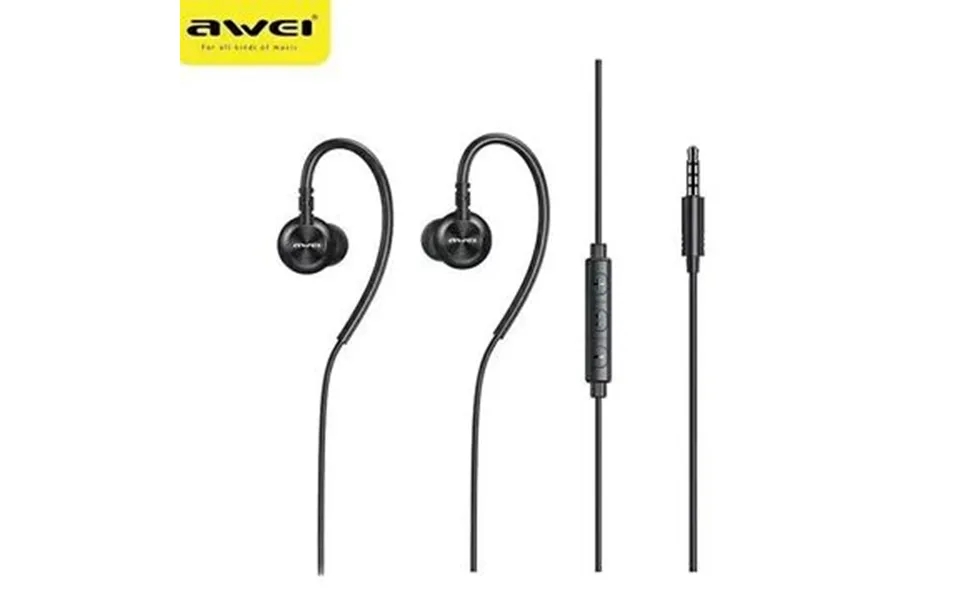 Awei l3 ear hook sportshøretelefoner - 3,5 mm