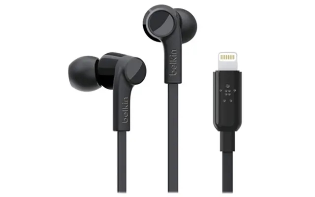 Belkin rockstar mfi lightning in-ear headphones - black product image