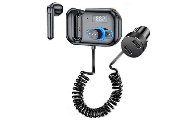 Car charger bluetooth sc transmitter with mono headsets t2 - sort product image
