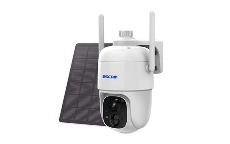 Escam g24 h.265 3Mp full hd ai-identifikationskamera with solar panel pir alarm wifi camera built-in battery