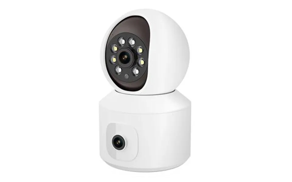 Escam Qf010 2x2mp Dual Lens Motion Detection Wifi Camera To-vejs Stemmekamera Understøtter Cloudlagring - Eu-stik
