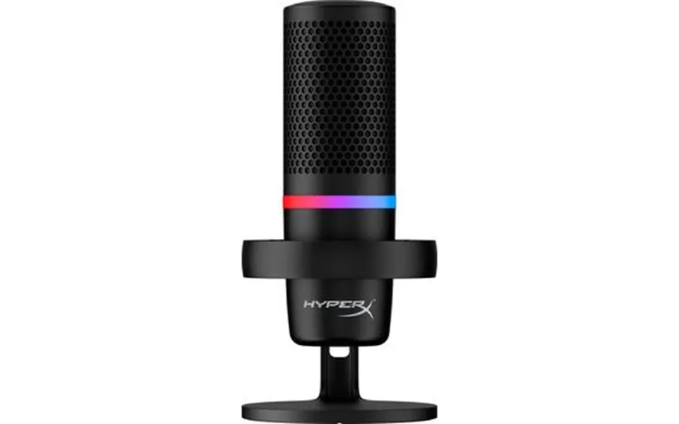 Hyperx duocast gaming microphone with rgb light - black