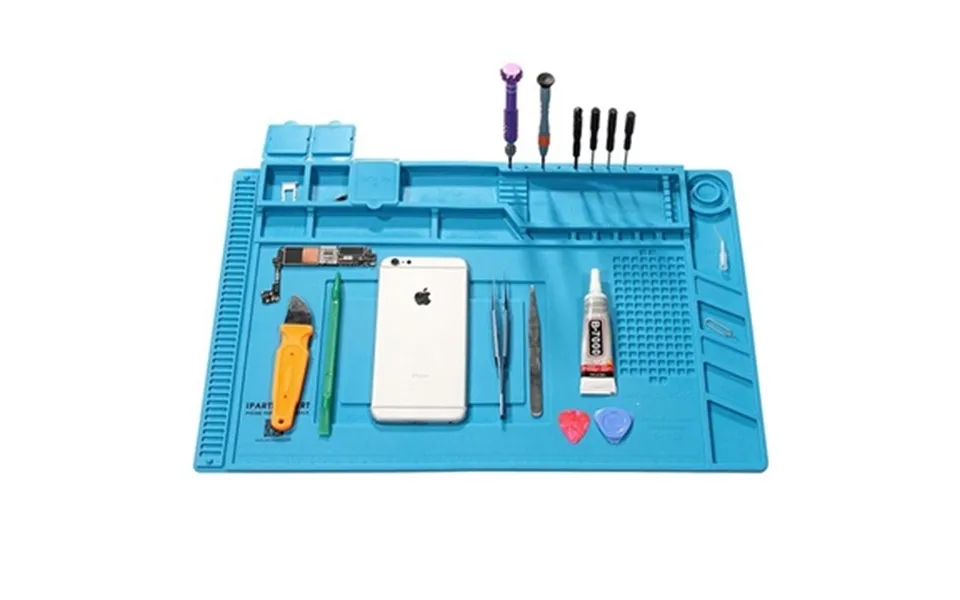 Iparts expert silicone smartphone reparationsmåtte - 45x30cm